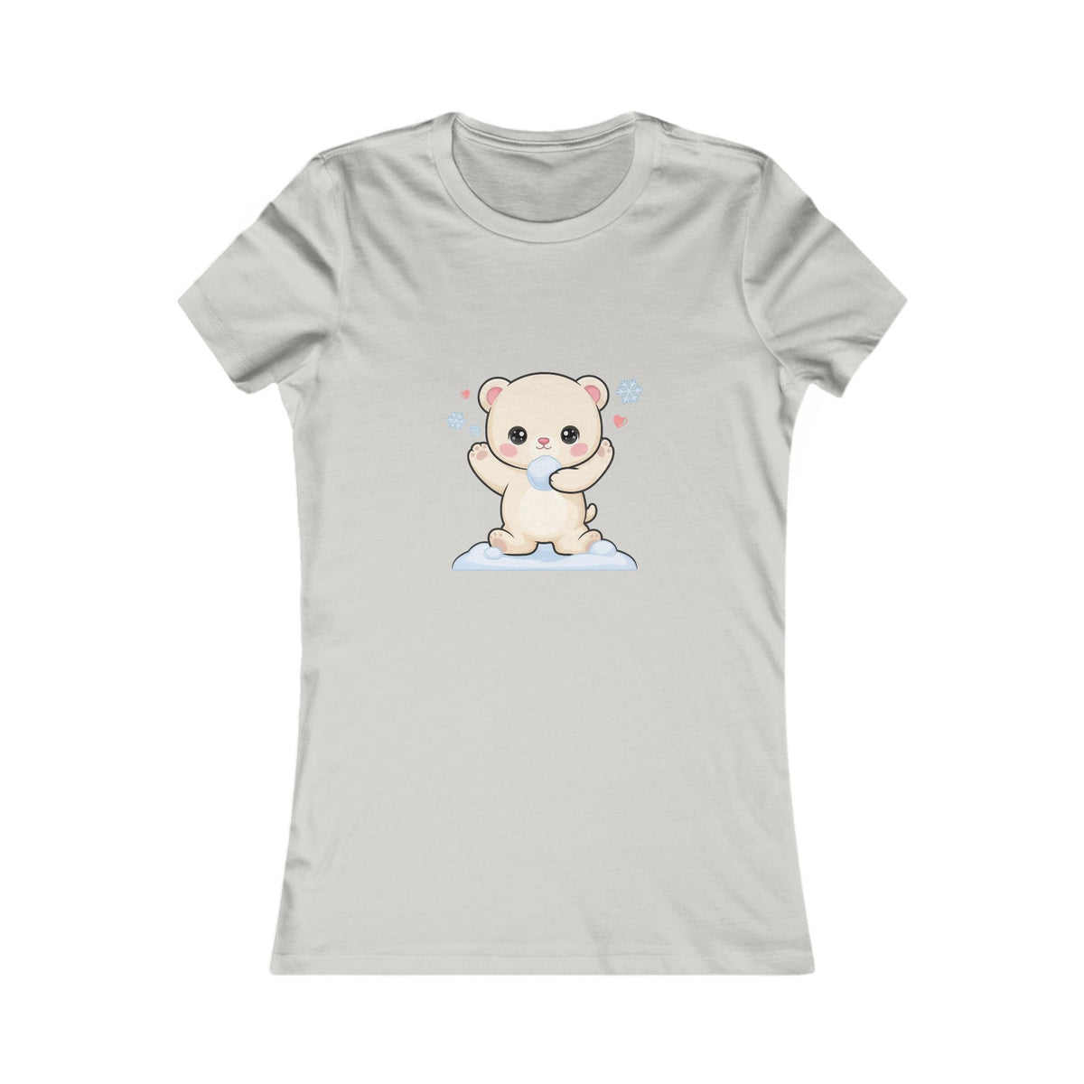 Kawaii Polar Bear T-Shirt for Playful Winter Outfits