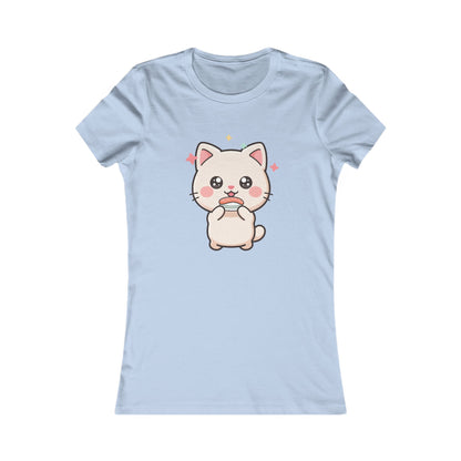 Kawaii Cat Sushi Women's Tee for Cute Casual Outfits