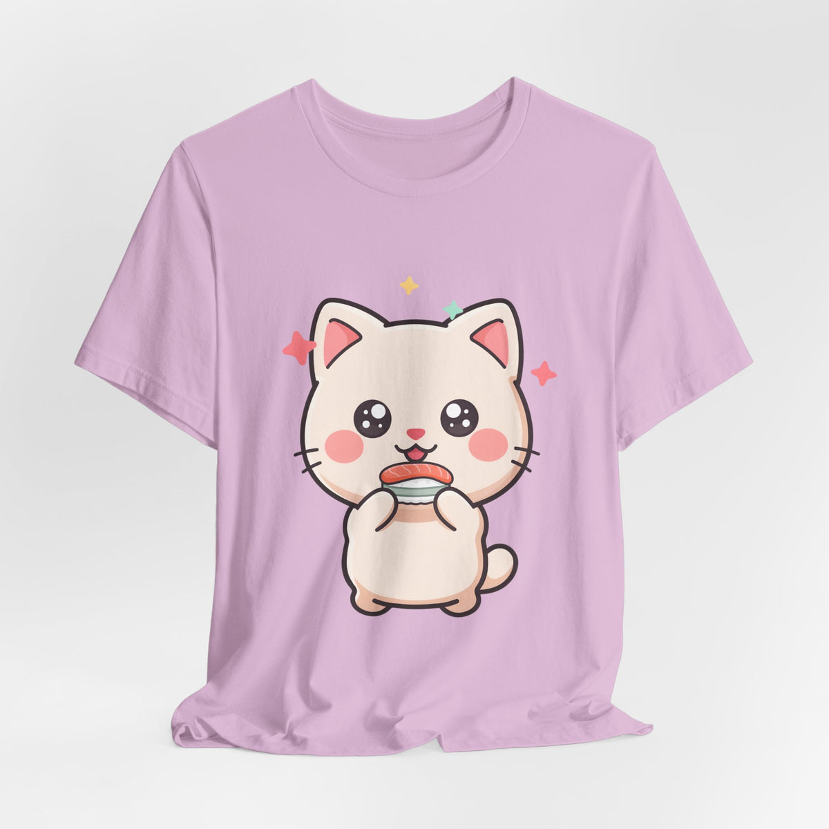 Kawaii Sushi Cat T-Shirt for Cat and Sushi Lovers