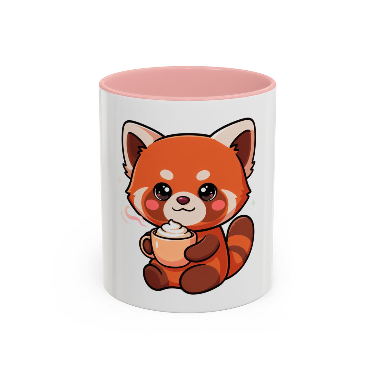 Red Panda Coffee Mug, Cute Latte Lover Accent Mug