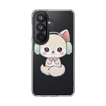 Kawaii Arctic Fox Phone Case – Cozy Winter Cutie