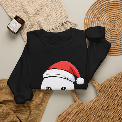 Kawaii Snowman Christmas Sweatshirt, Cute Holiday Gift