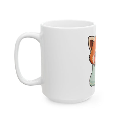 Kawaii Red Panda Mug, Cozy Chibi Animal Gift
