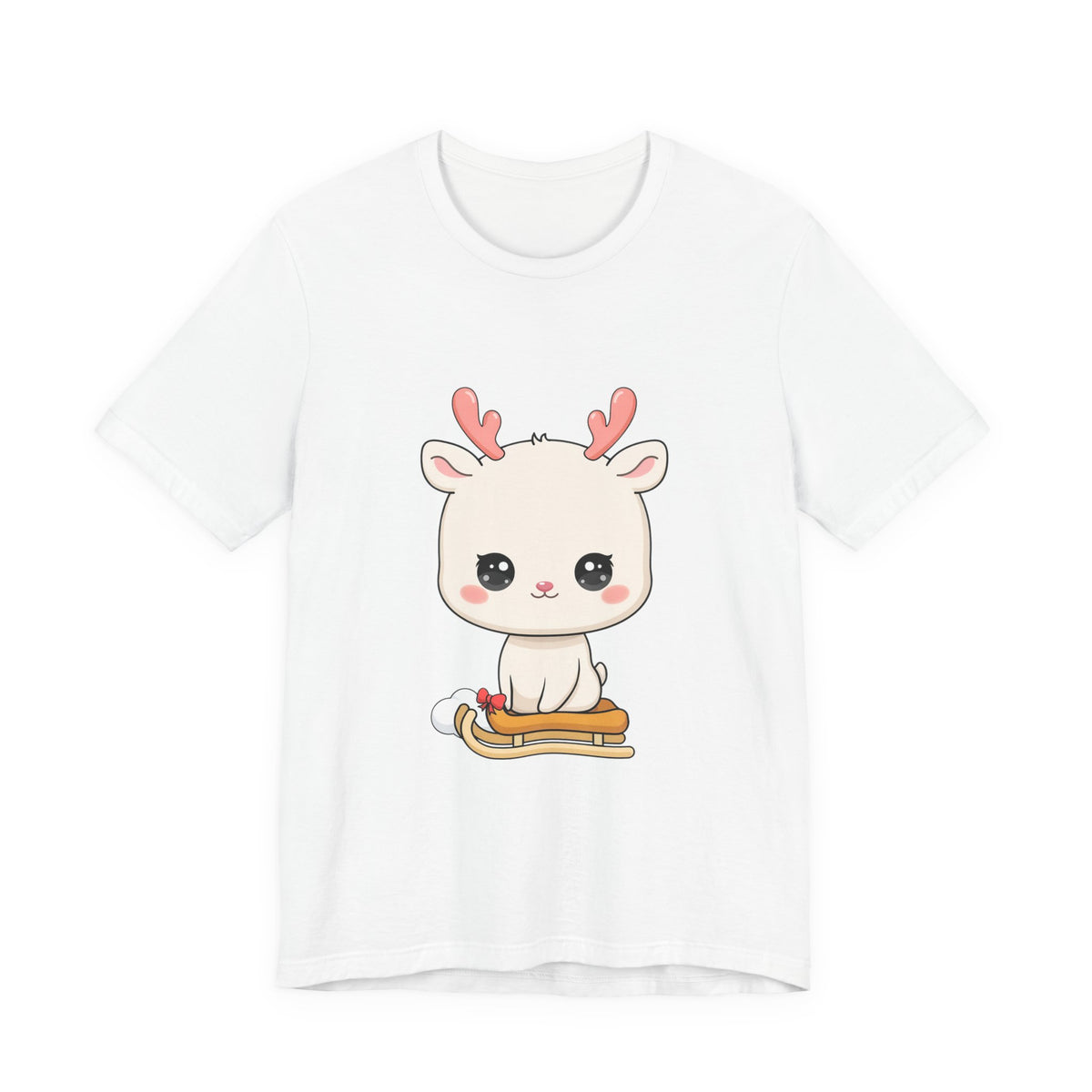 Kawaii Reindeer T-Shirt for Cozy Winter Days