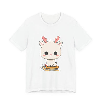 Kawaii Reindeer T-Shirt for Cozy Winter Days