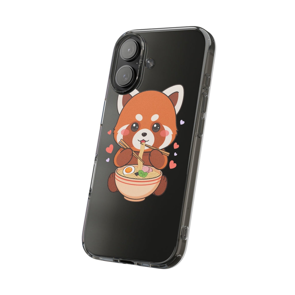 Red Panda Ramen Phone Case – Kawaii Food Lover Gift