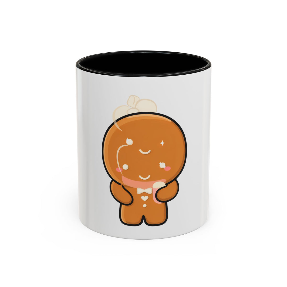 Kawaii Gingerbread Mug for Cozy Cocoa Breaks
