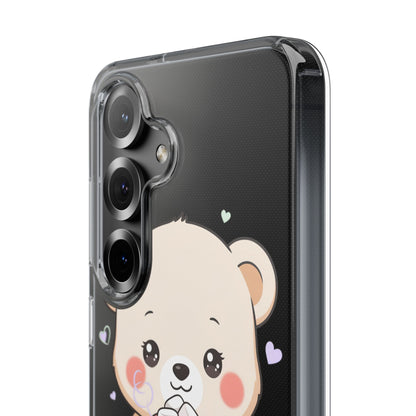 Kawaii Polar Bear Phone Case with Hot Cocoa