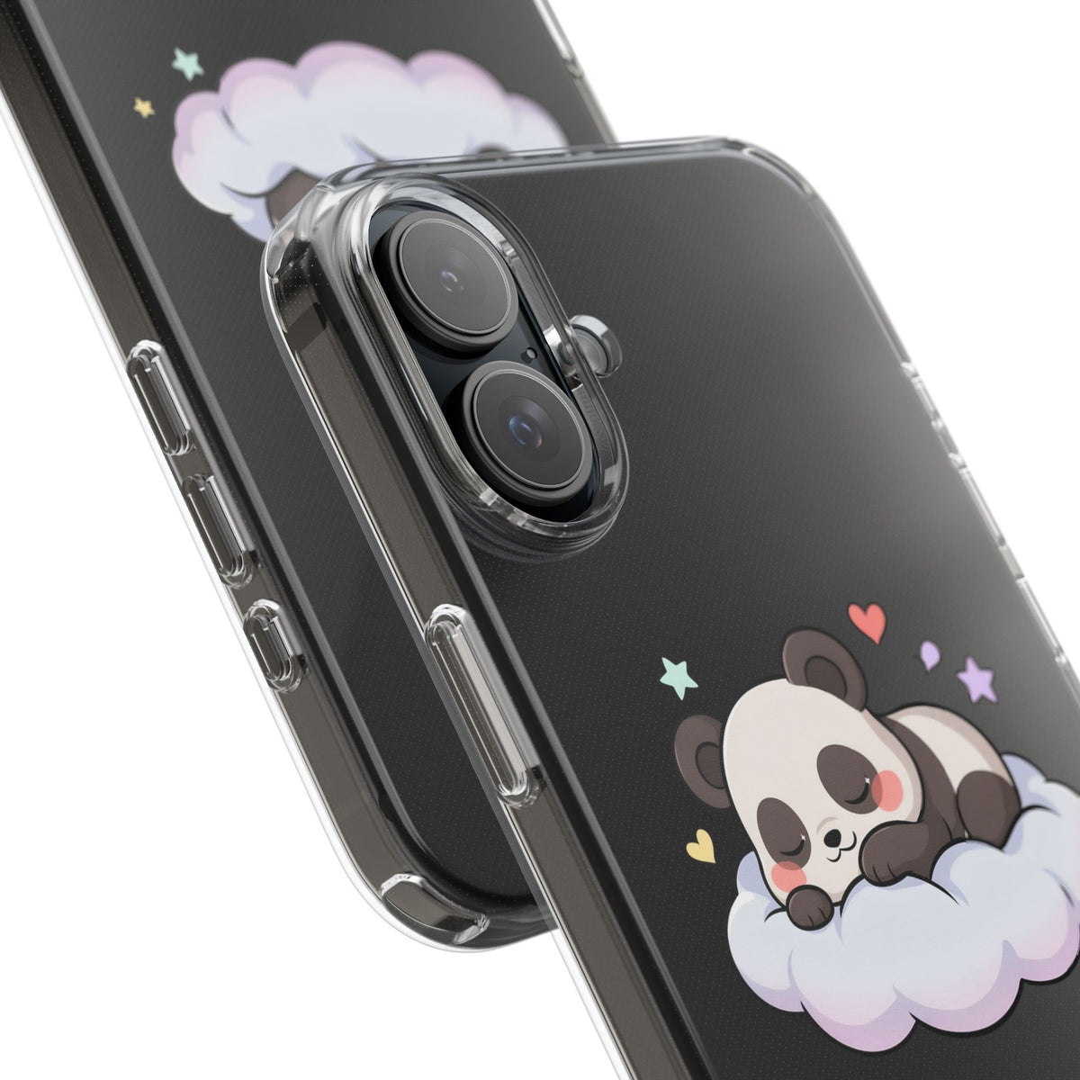 Sleeping Panda Clear Impact-Resistant Phone Case