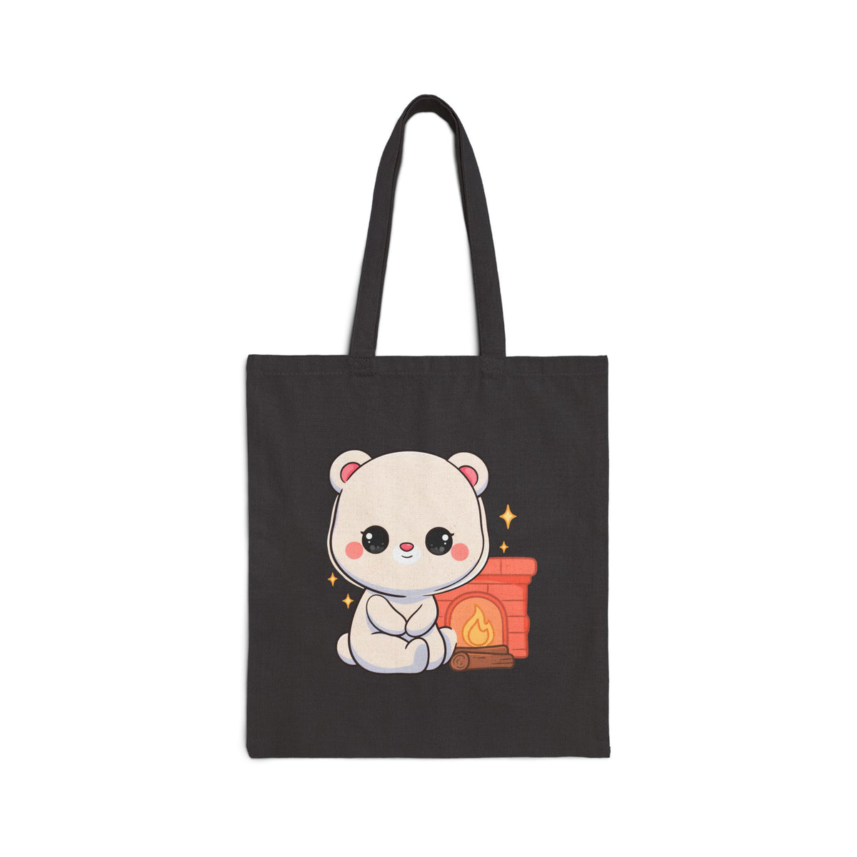 Kawaii Polar Bear Tote Bag for Cozy Season Fans