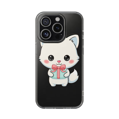 Kawaii Arctic Fox Phone Case with Gift