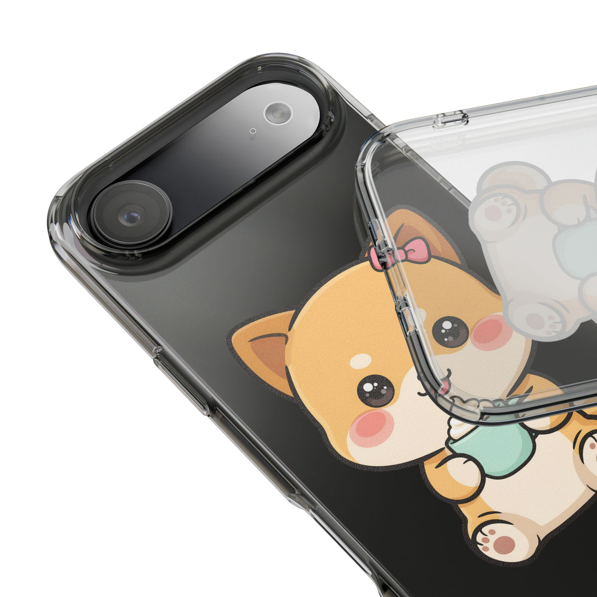 Kawaii Shiba Inu Phone Case with Latte
