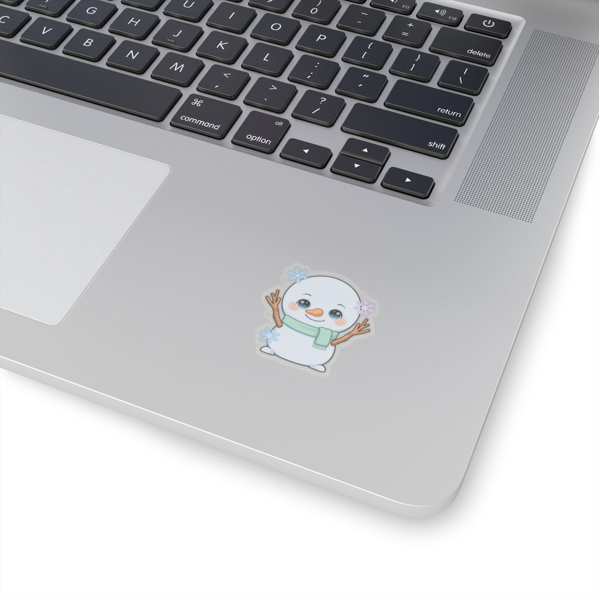 Kawaii Snowman Kiss-Cut Sticker for Winter Cheer