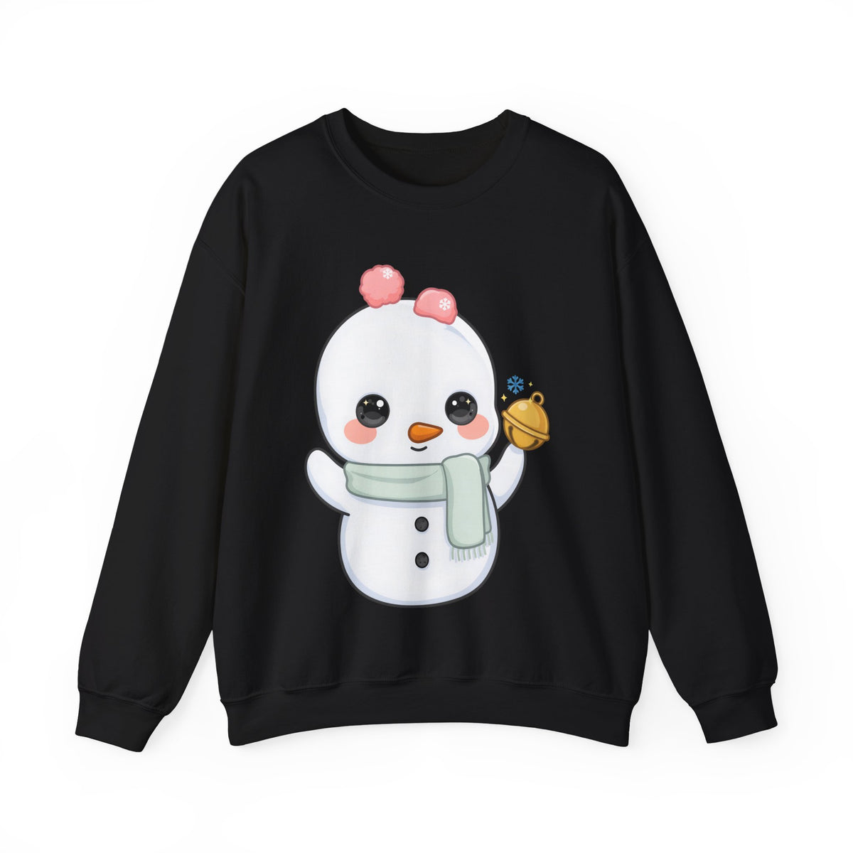 Kawaii Snowman Sweatshirt, Cute Winter Crewneck