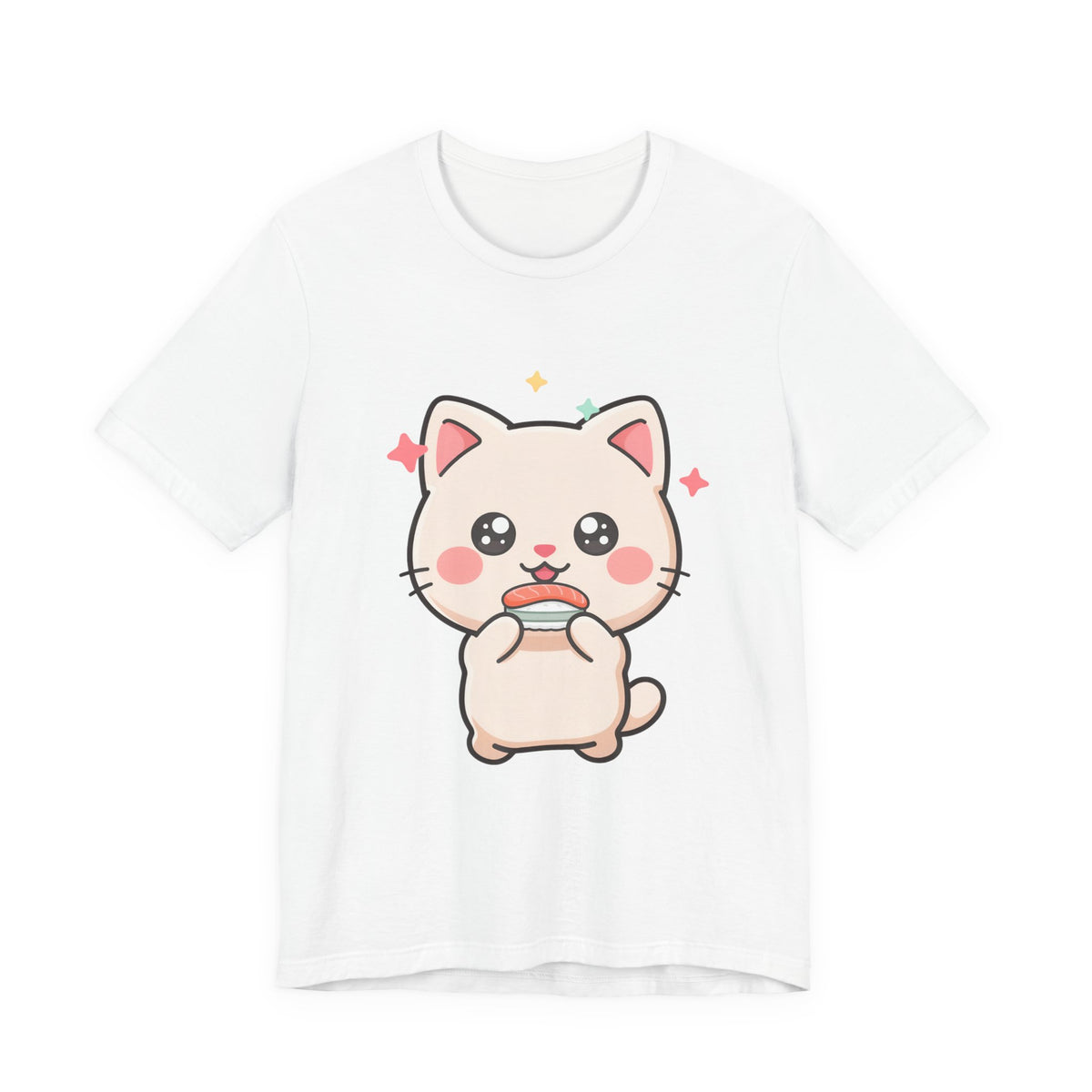 Kawaii Sushi Cat T-Shirt for Cat and Sushi Lovers