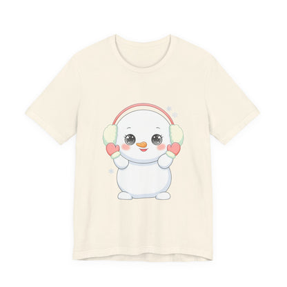 Kawaii Snowman T-Shirt for Cute Winter Style