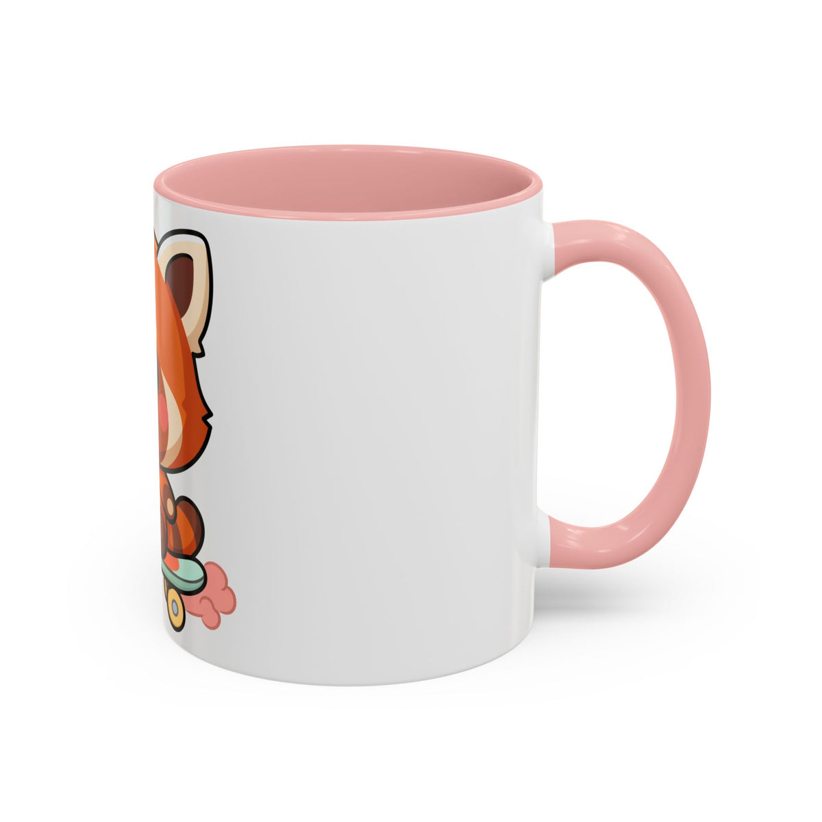 Red Panda Skateboard Mug – Kawaii Accent Coffee Mug