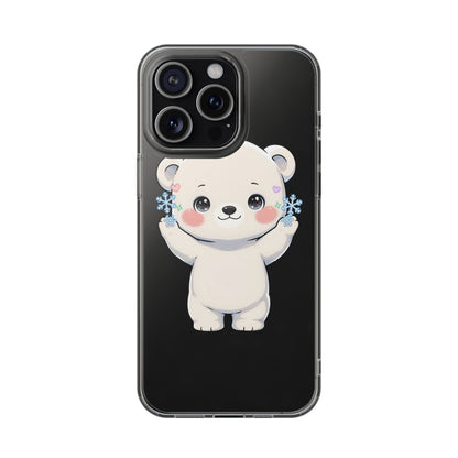 Kawaii Polar Bear Phone Case for a Cozy Winter Gift