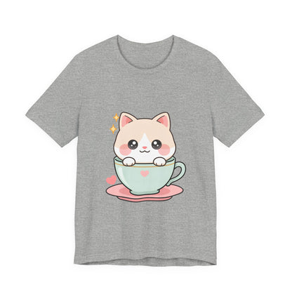 Kawaii Cat T-Shirt for Cute Cat and Chibi Art Fans