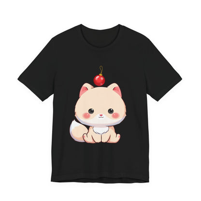 Kawaii Arctic Fox Christmas T-Shirt for Holiday Fans
