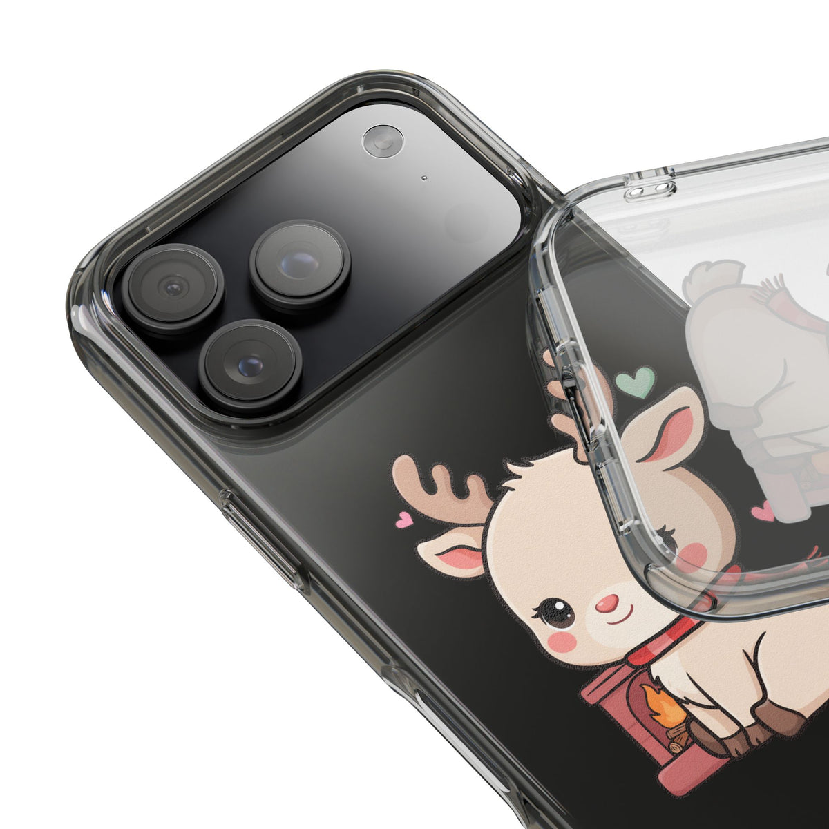 Kawaii Reindeer Phone Case for Cozy Holiday Cheer