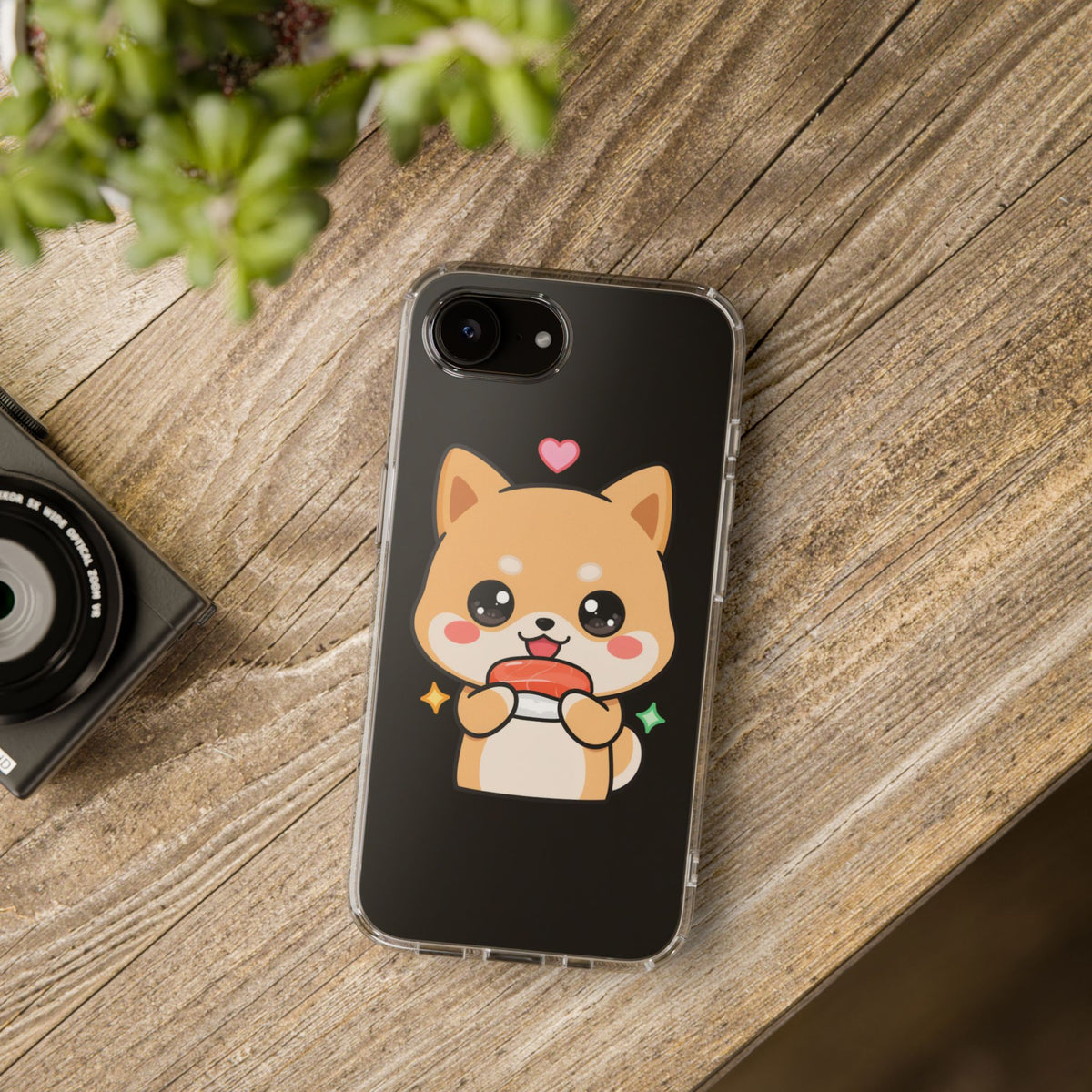 Kawaii Shiba Inu Phone Case for Sushi Lovers
