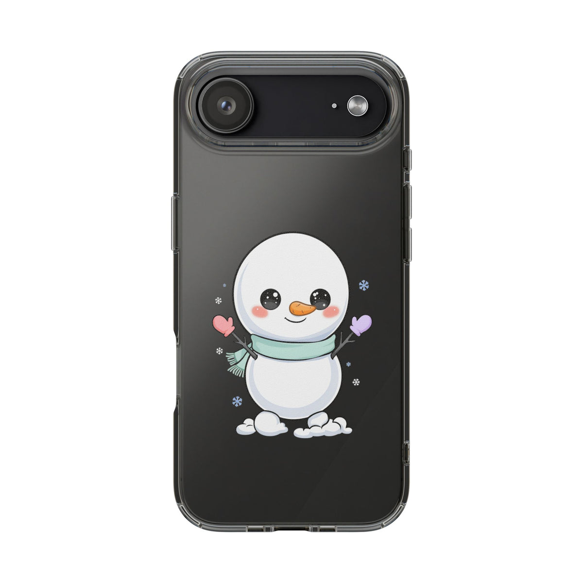 Kawaii Snowman Clear Impact-Resistant Case