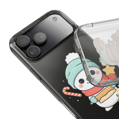 Christmas Snowman Phone Case, Cute Cookie Baker