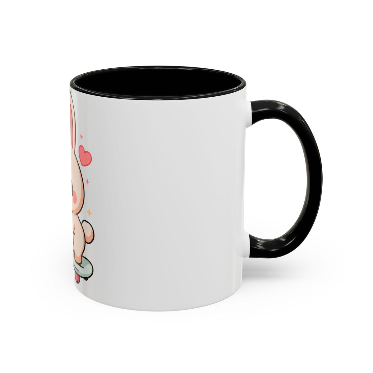 Kawaii Bunny Skateboard Mug – Cute Accent Coffee Mug