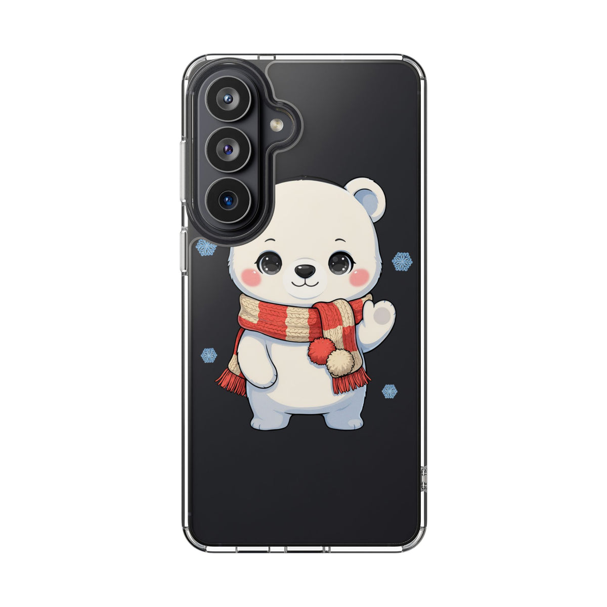 Kawaii Polar Bear Phone Case – Cozy Christmas Cub