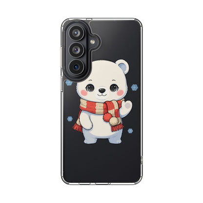 Kawaii Polar Bear Phone Case – Cozy Christmas Cub