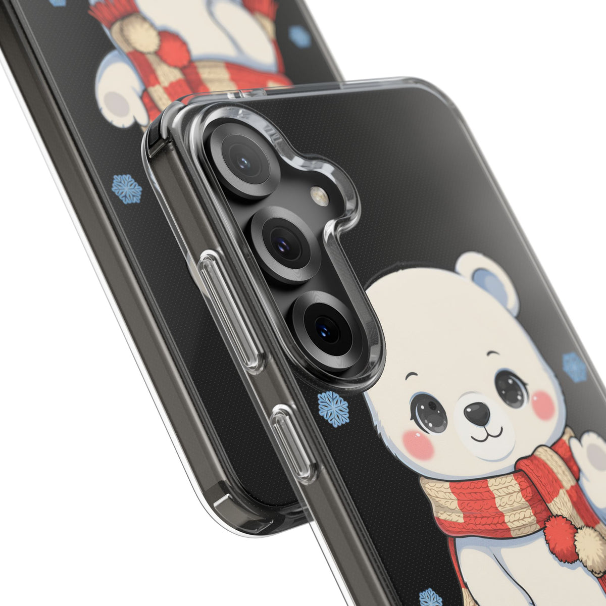 Kawaii Polar Bear Phone Case – Cozy Christmas Cub