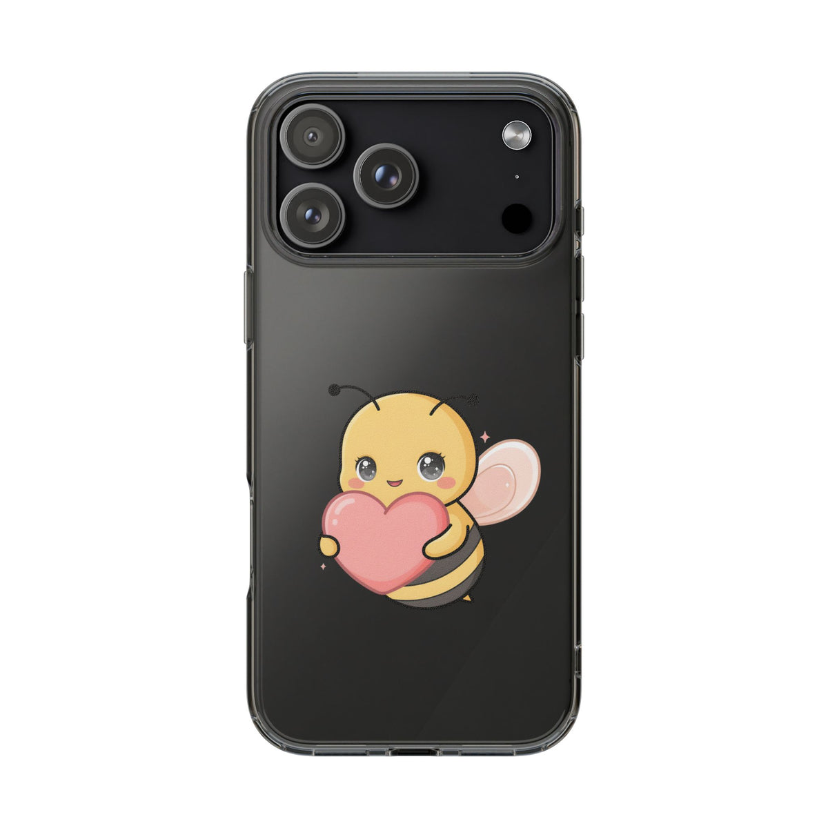 Kawaii Bee Clear Impact-Resistant Phone Case