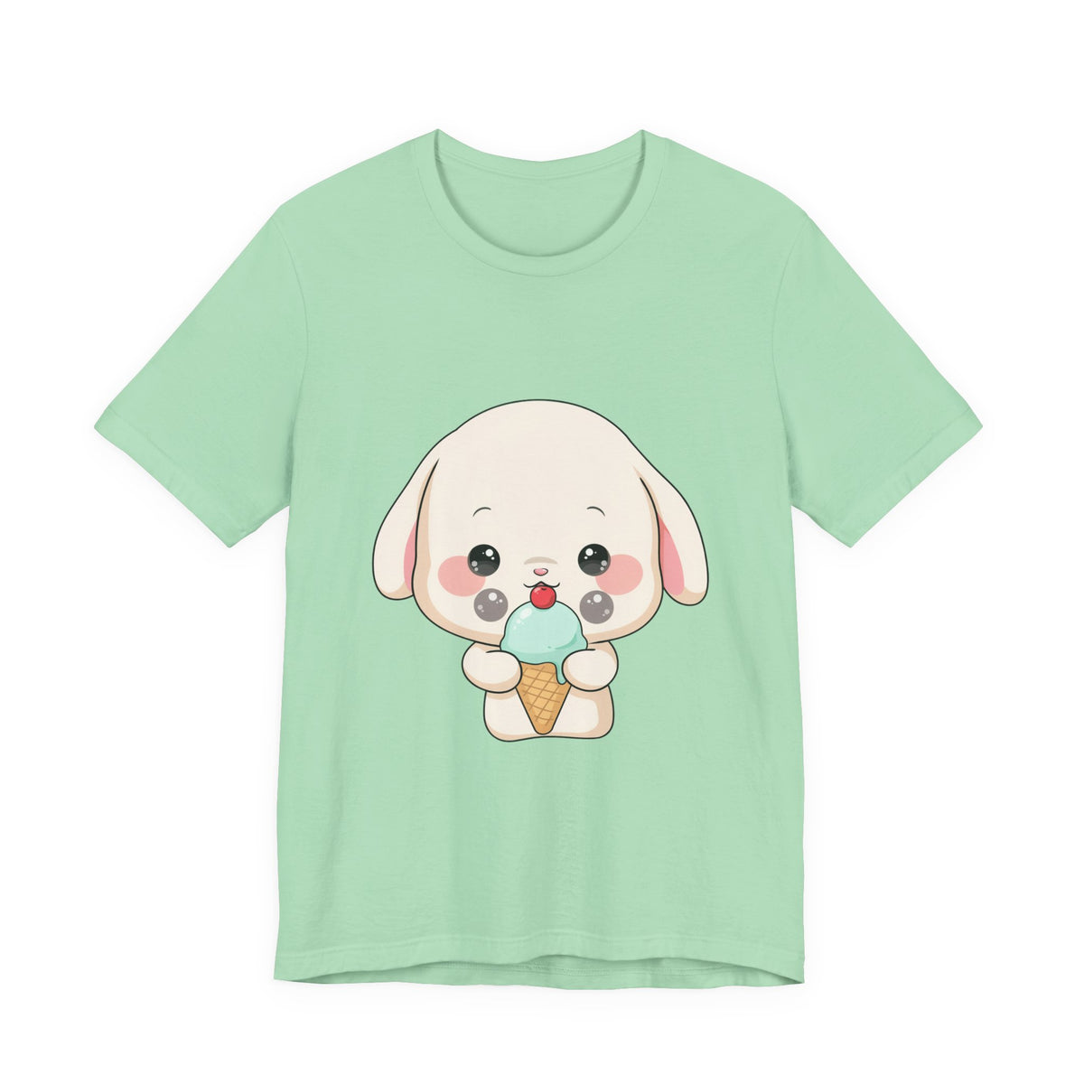 Kawaii Bunny Ice Cream Tee for Cute Style Lovers