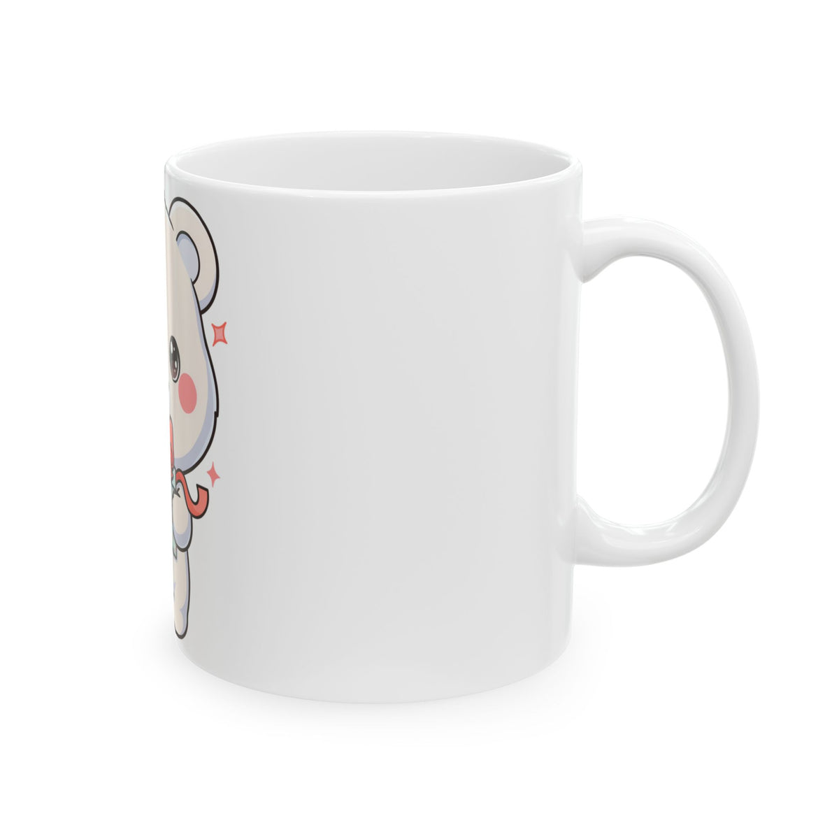 Kawaii Polar Bear Mug with Gift | Cute Bear Ceramic Mug