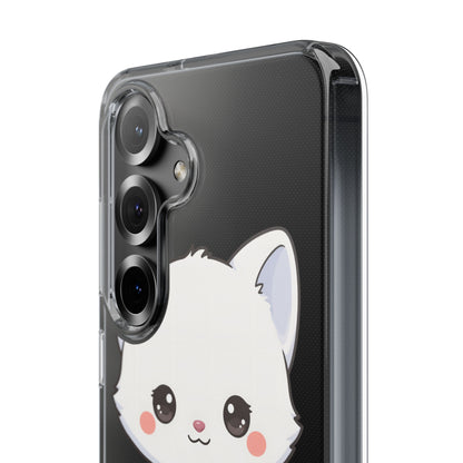 Christmas Fox Clear Phone Case, Kawaii Cookie Baker