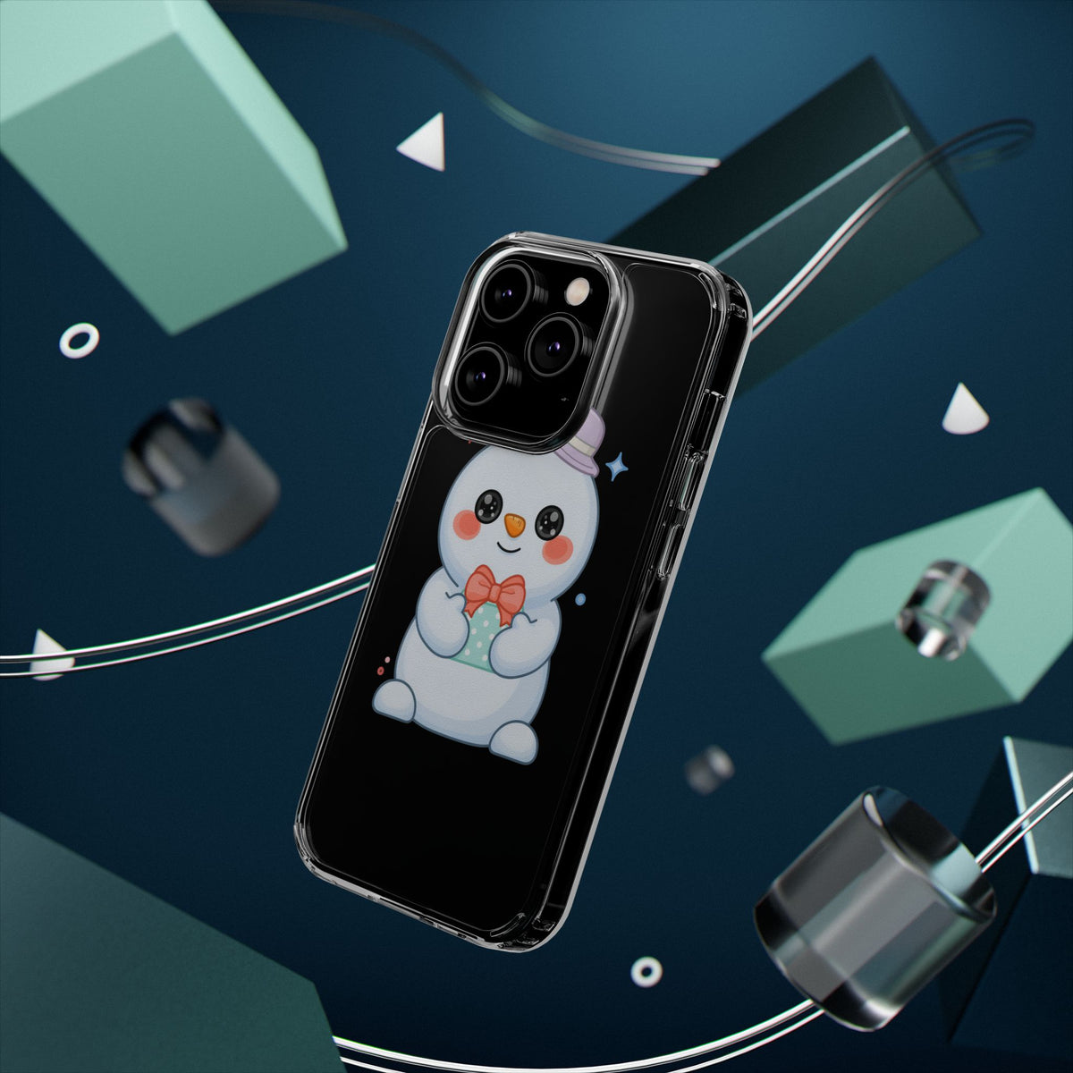 Kawaii Snowman Phone Case for Cheerful Winter Days