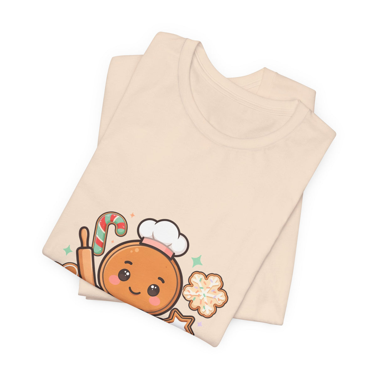 Gingerbread Baker Christmas Tee, Cute Kawaii Holiday Shirt