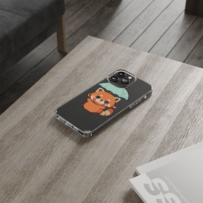 Kawaii Red Panda Clear Impact-Resistant Case