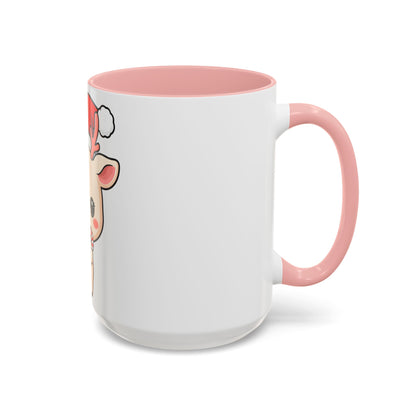 Kawaii Reindeer Christmas Accent Coffee Mug