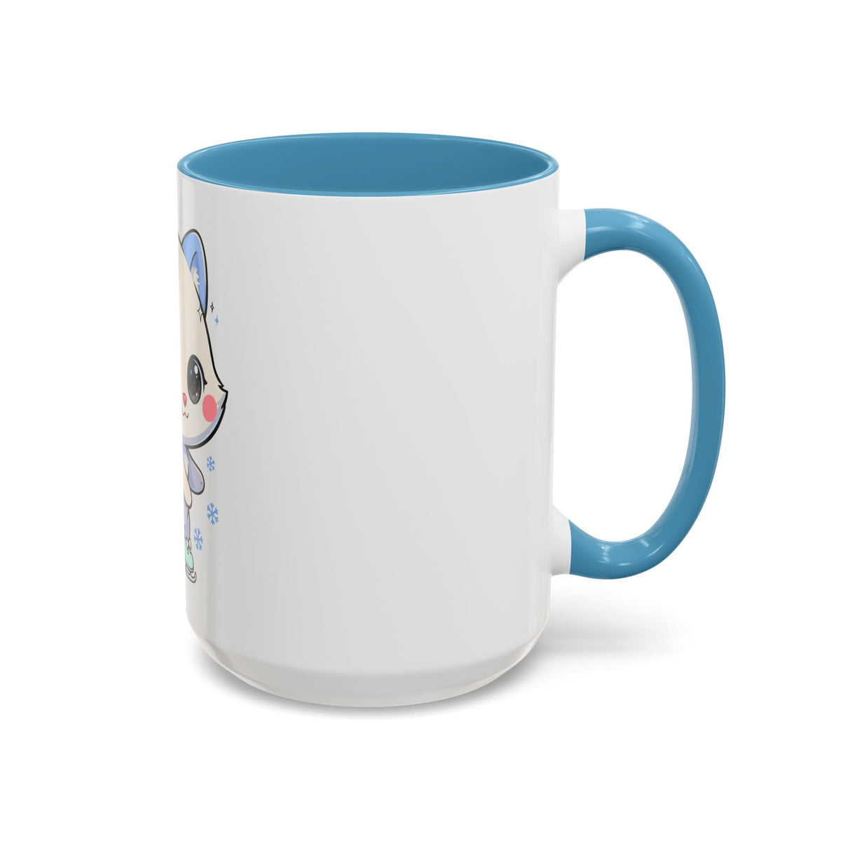 Kawaii Arctic Fox Mug for Cozy Winter Coffee Breaks