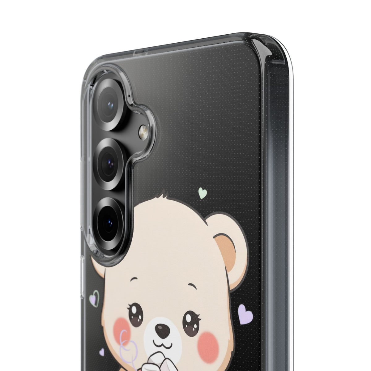 Kawaii Polar Bear Phone Case with Hot Cocoa