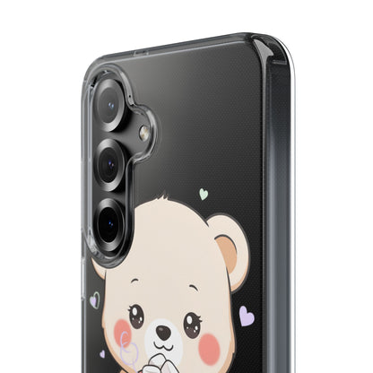 Kawaii Polar Bear Phone Case with Hot Cocoa