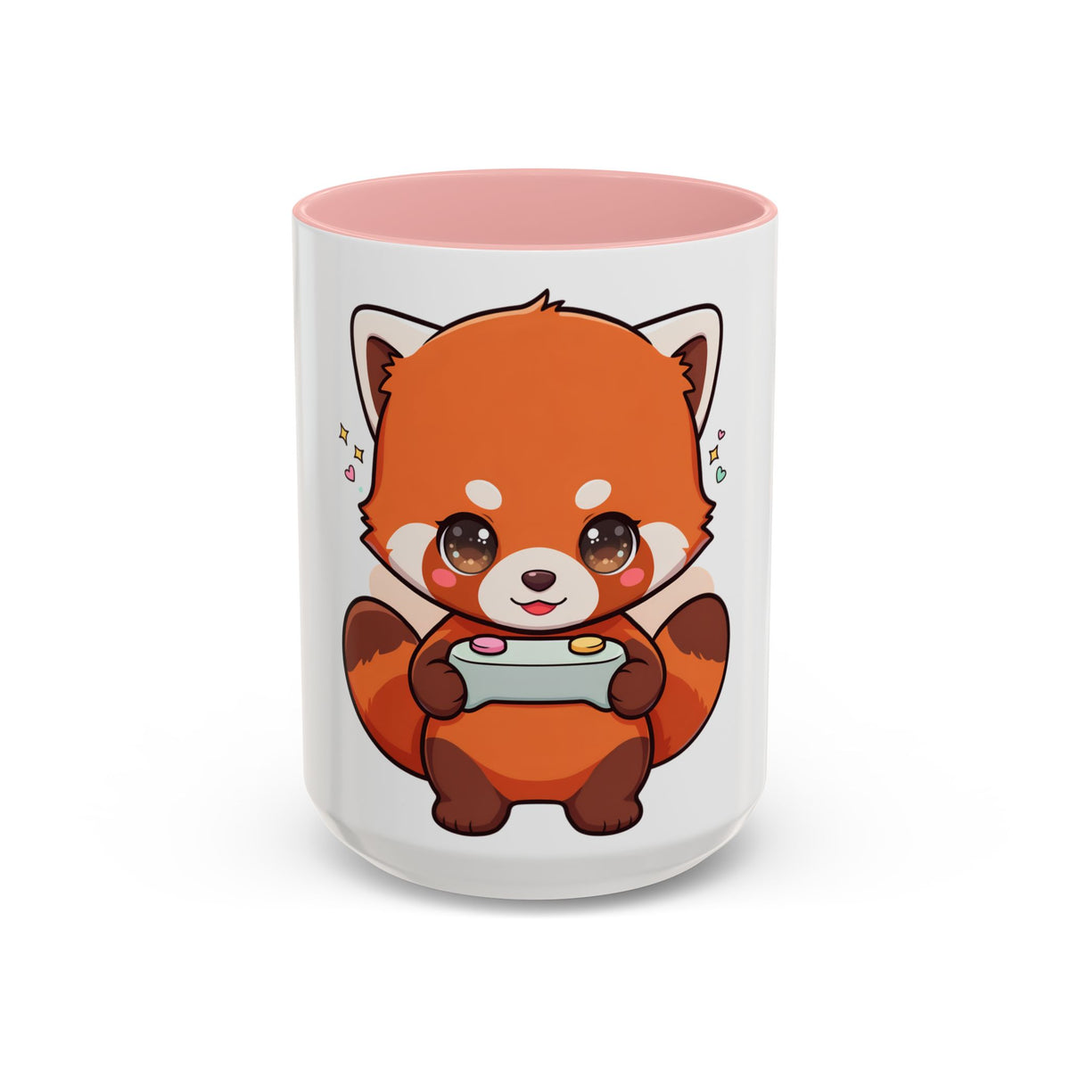 Red Panda Gamer Accent Coffee Mug for Cozy Desk Setups
