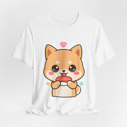 Kawaii Shiba Inu Sushi T-Shirt for Cute Food Lovers