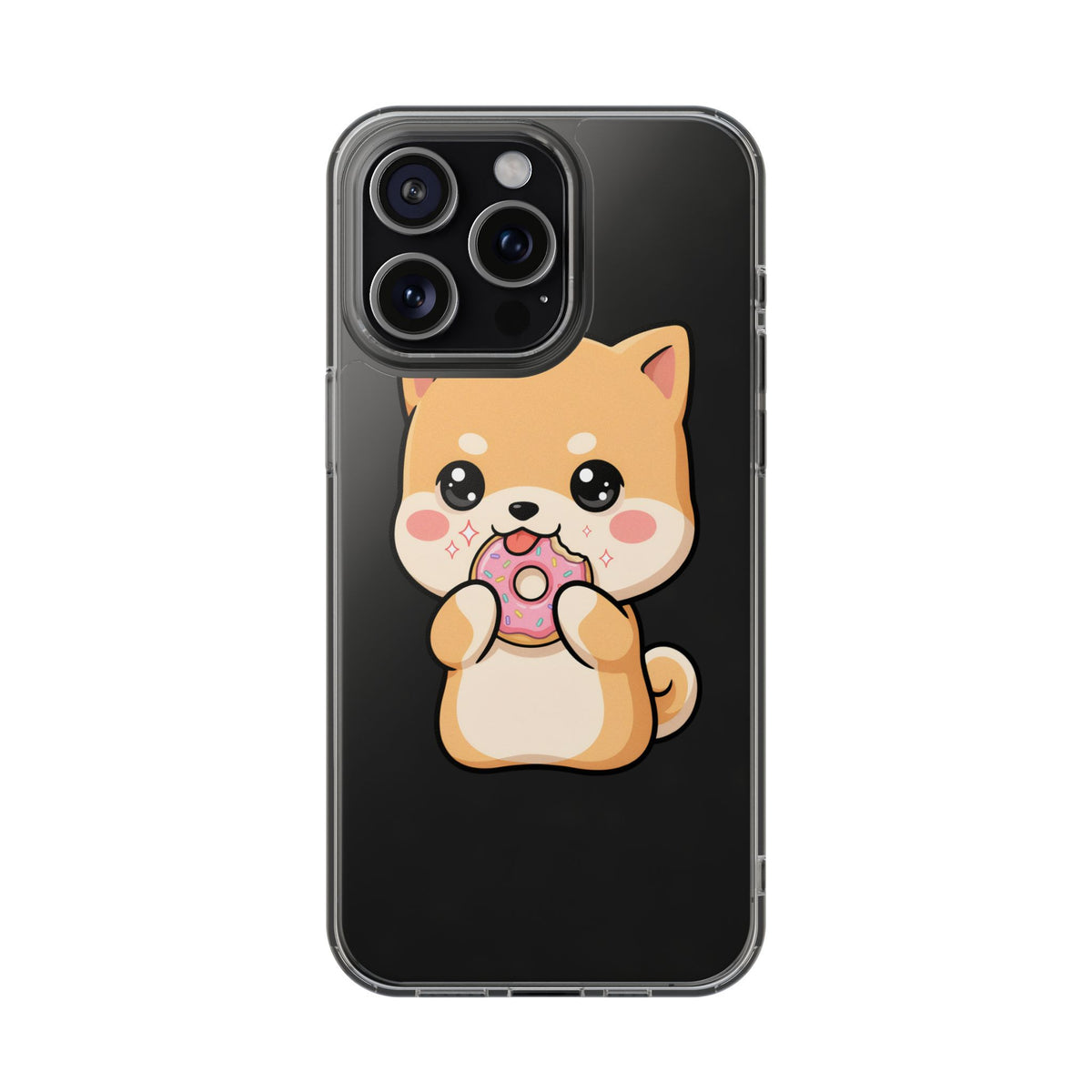 Kawaii Shiba Inu Phone Case with Donut