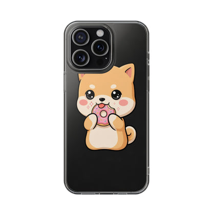 Kawaii Shiba Inu Phone Case with Donut