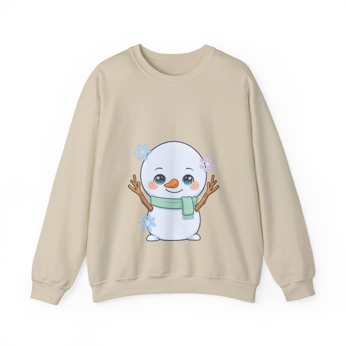 Kawaii Snowman Sweatshirt – Cute Winter Crewneck