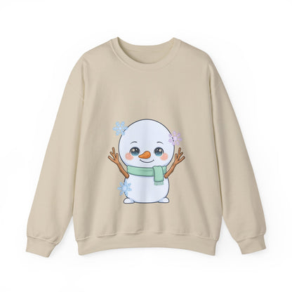 Kawaii Snowman Sweatshirt – Cute Winter Crewneck