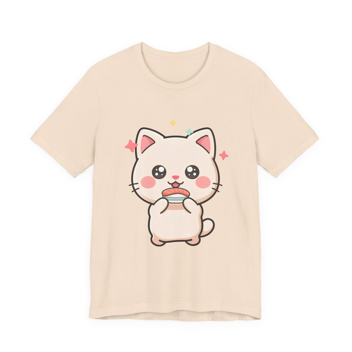 Kawaii Sushi Cat T-Shirt for Cat and Sushi Lovers